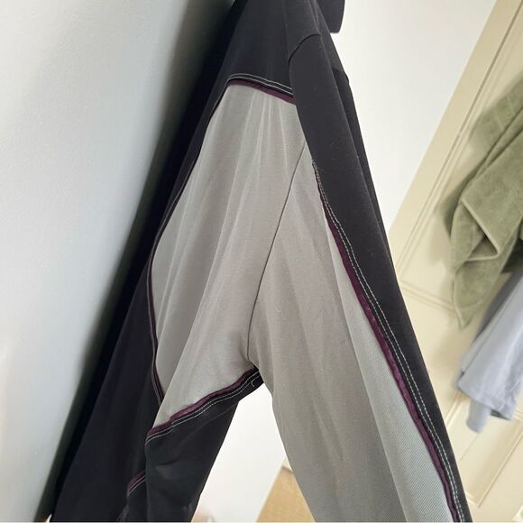 J. Lindeberg Black Grey 1/4 Zip Athletic Pullover Sweater - Picture 3 of 6